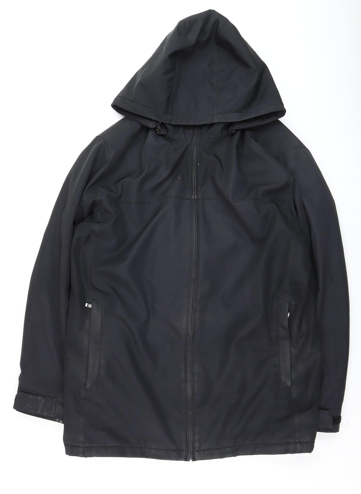 Weatherproof Men’s Black XL Waterproof Hooded Rain Jacket