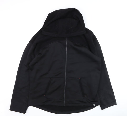 Ozark Trail Men's Black Softshell Hooded Hiking Jacket L