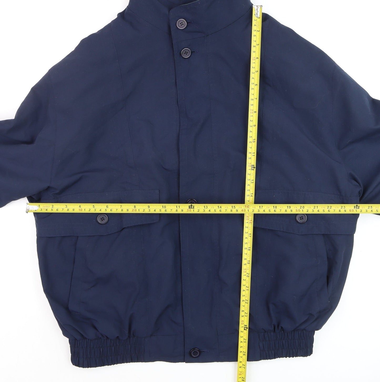 Microfin Microsoft Men’s Blue Bomber Jacket M Regular Classic Style