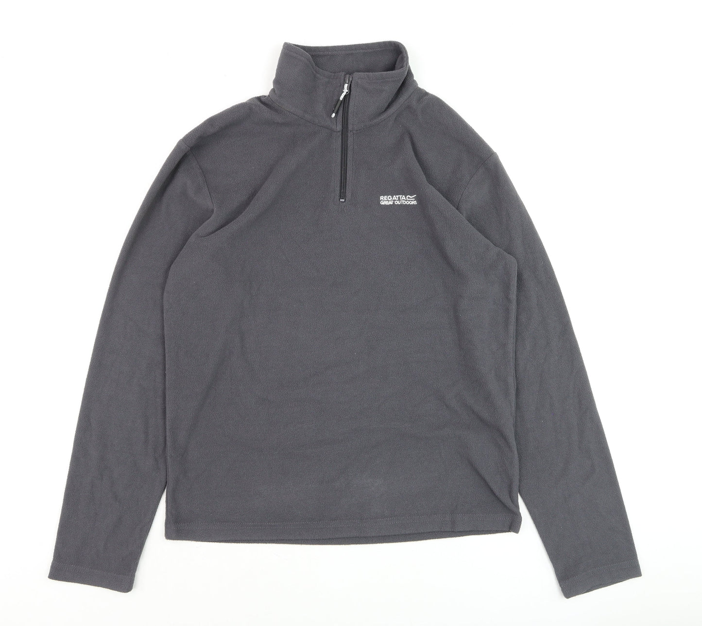 Regatta Men's Grey Fleece 1/4 Zip Pullover Sweatshirt Size S