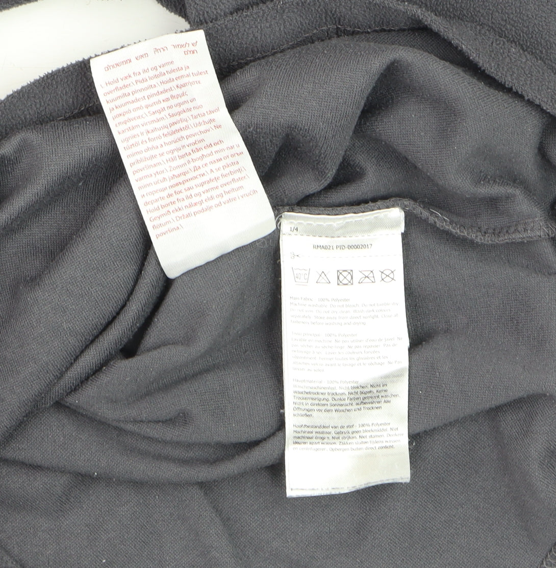 Regatta Men's Grey Fleece 1/4 Zip Pullover Sweatshirt Size S