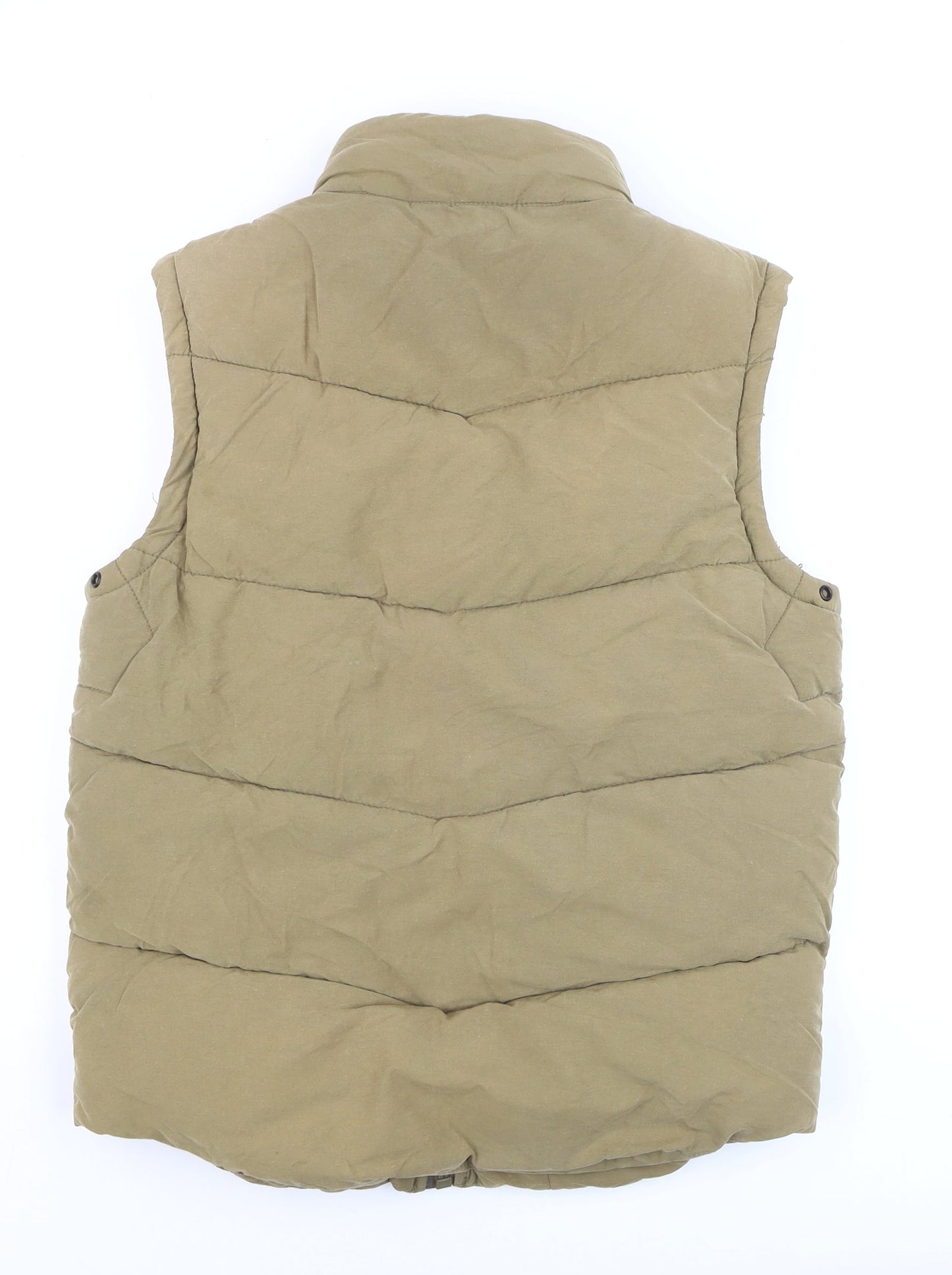 Next Men's Brown Quilted Bodywarmer Waistcoat S Regular Fit