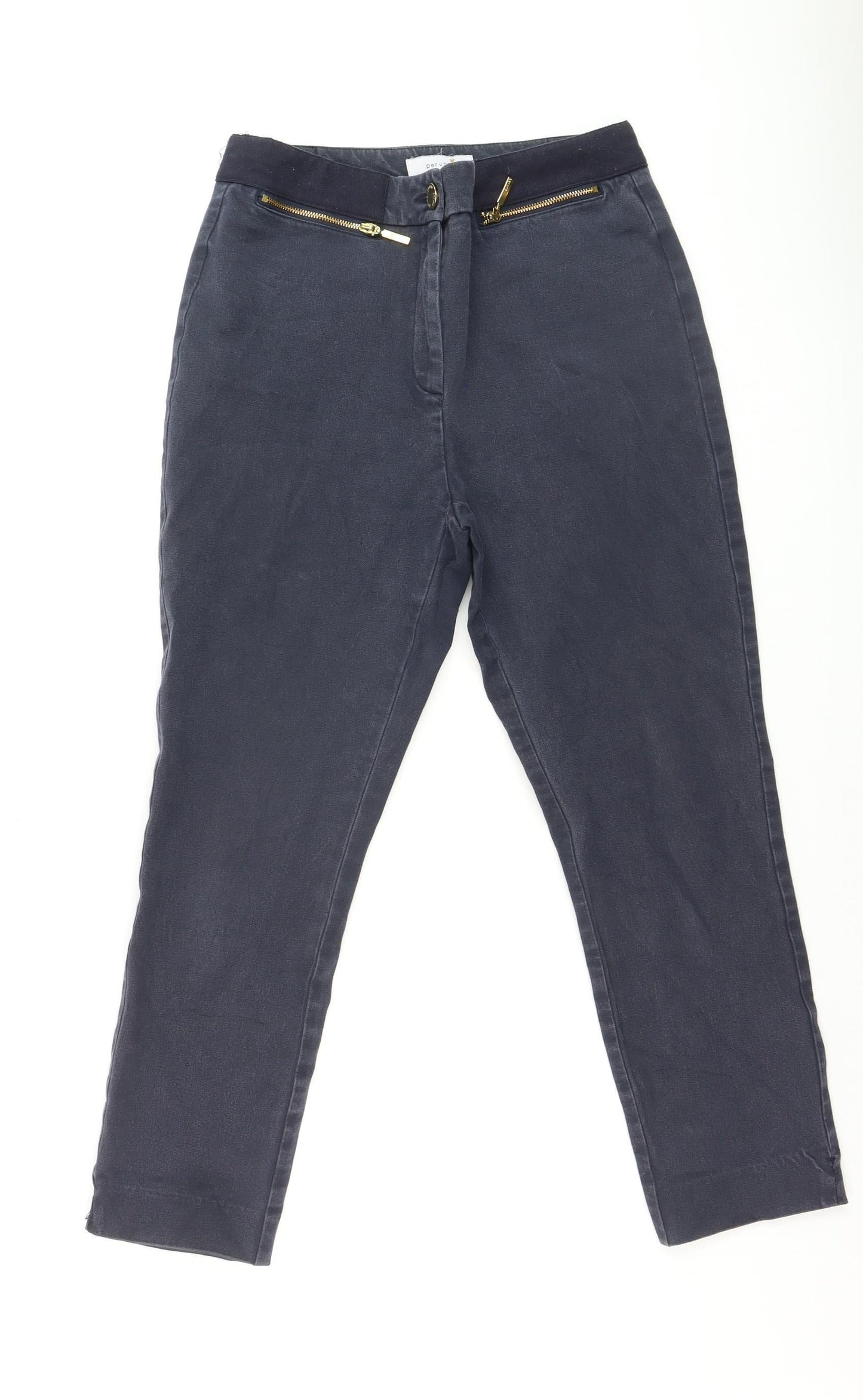 Marks and Spencer Women’s Blue Ankle Length Leggings Size 10 Cotton Stretch