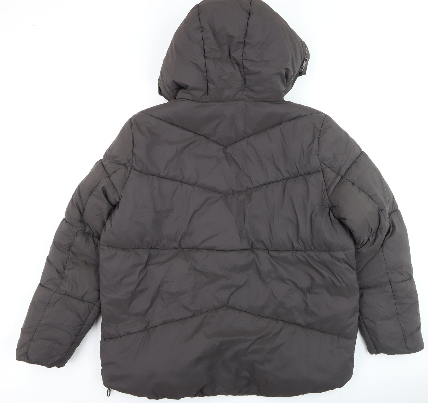 Very Womens Black Size 14 Hooded Puffer Jacket