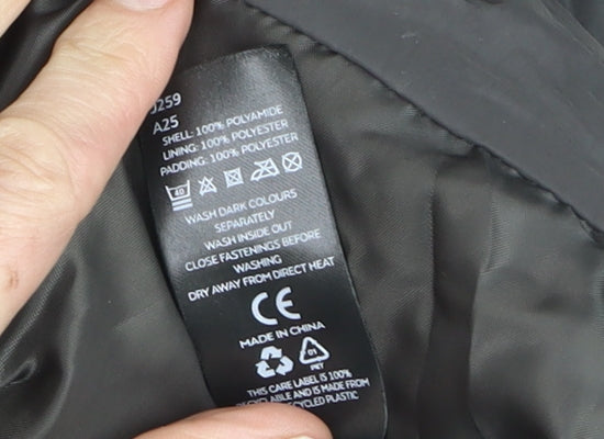 Very Womens Black Size 14 Hooded Puffer Jacket