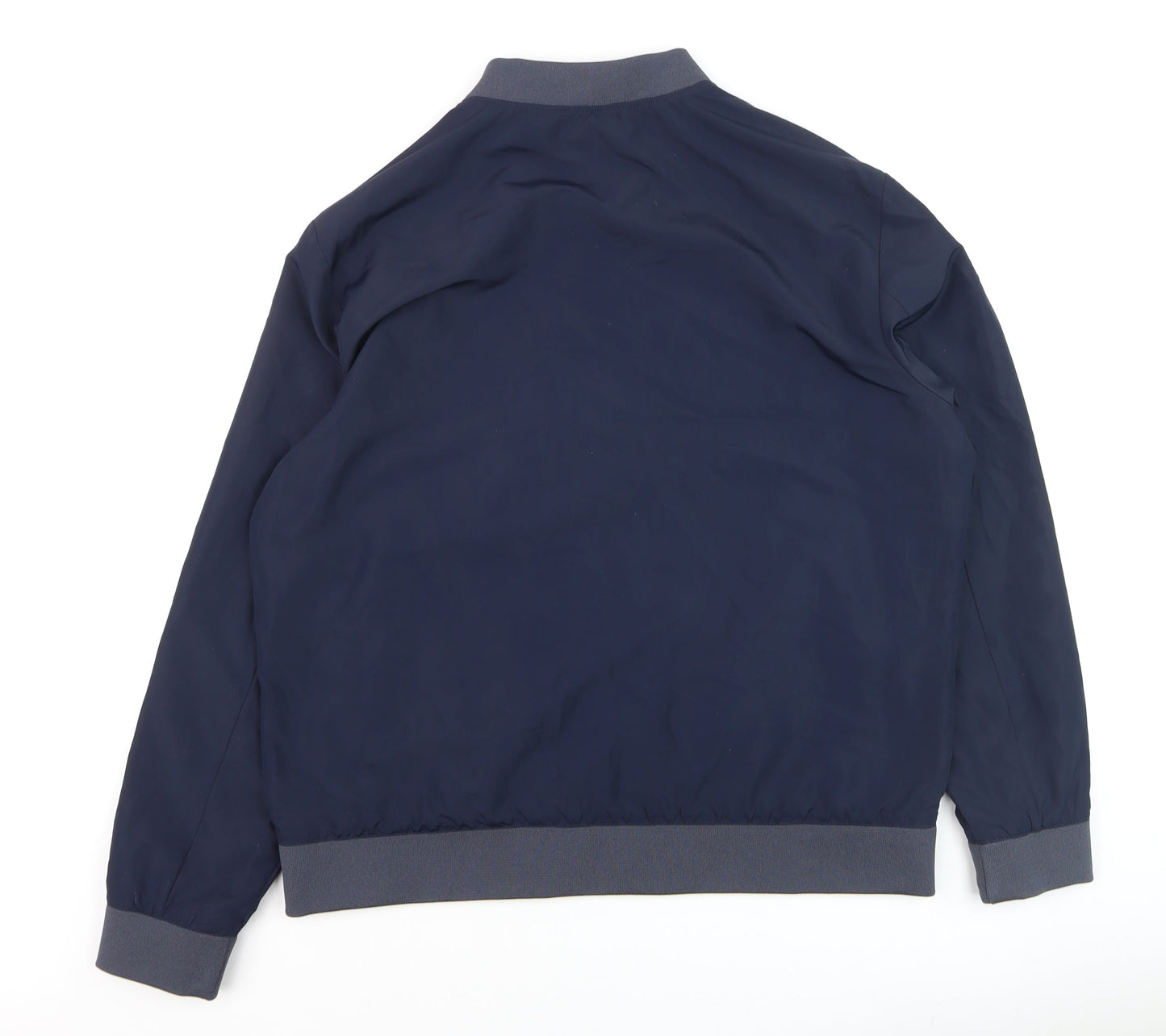 Marks and Spencer Men’s Blue XL Bomber Jacket Lightweight Zip-Up