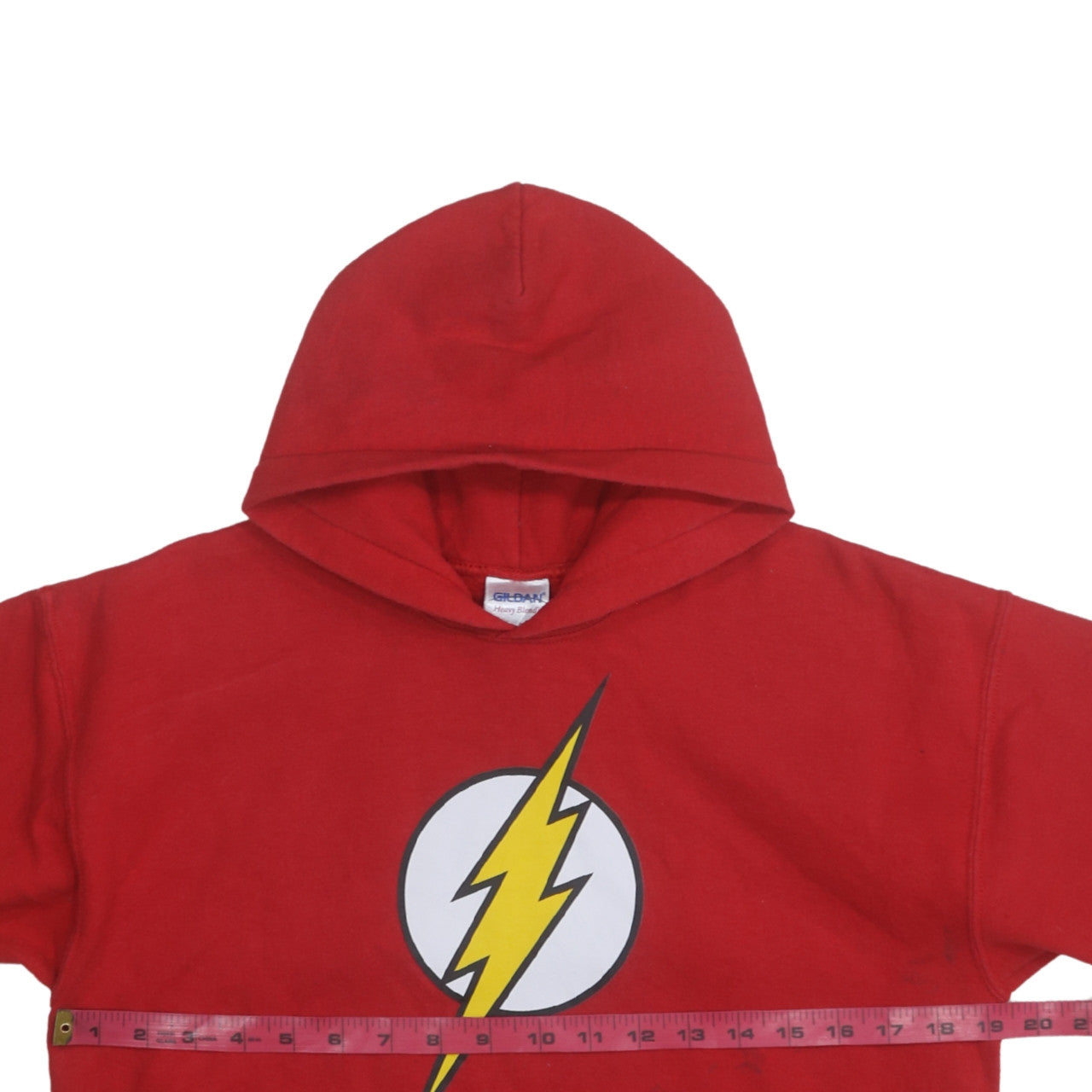 Gildan Boys Red Flash Graphic Pullover Hoodie XL Youth