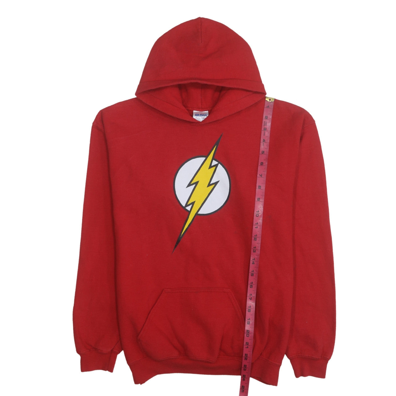 Gildan Boys Red Flash Graphic Pullover Hoodie XL Youth