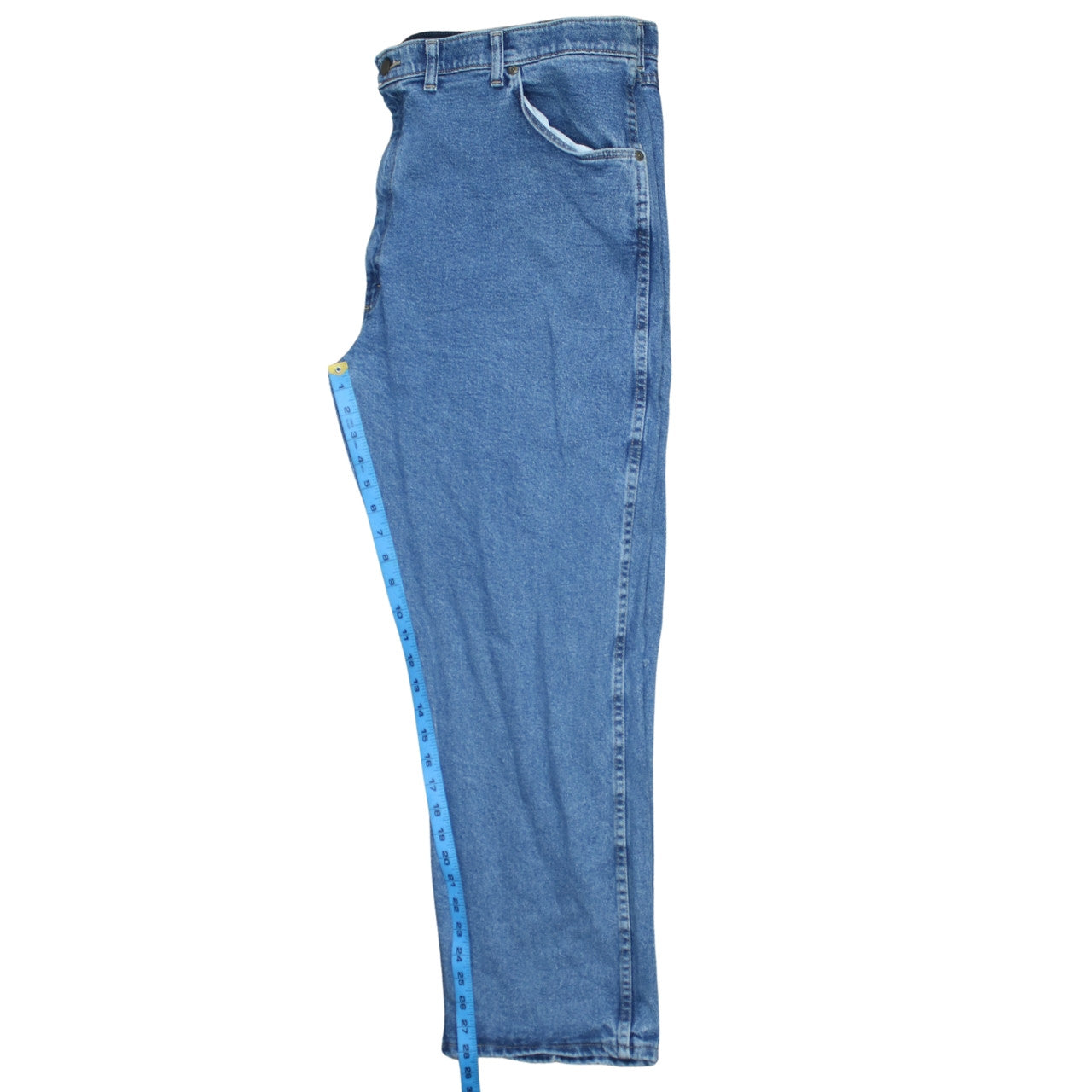 Wrangler Men's Blue 44x29 Regular Fit Straight Denim Jeans