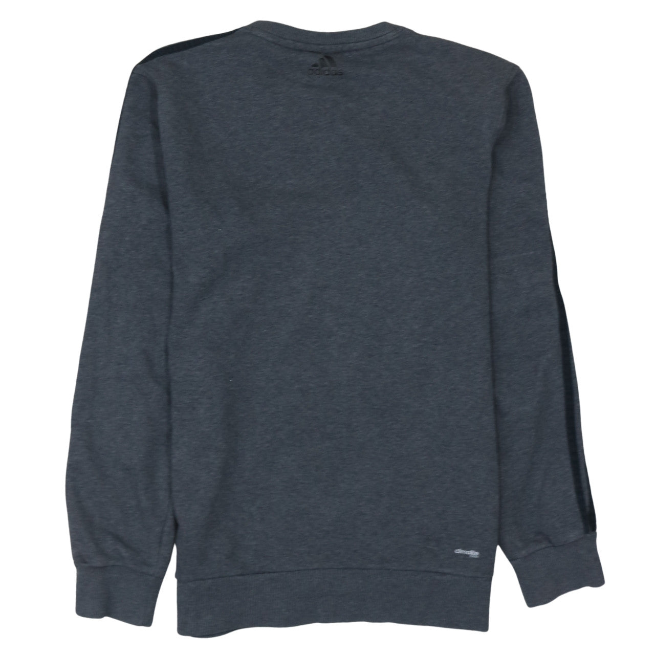Adidas Men's Grey Logo Crew Neck Pullover Sweatshirt Size S