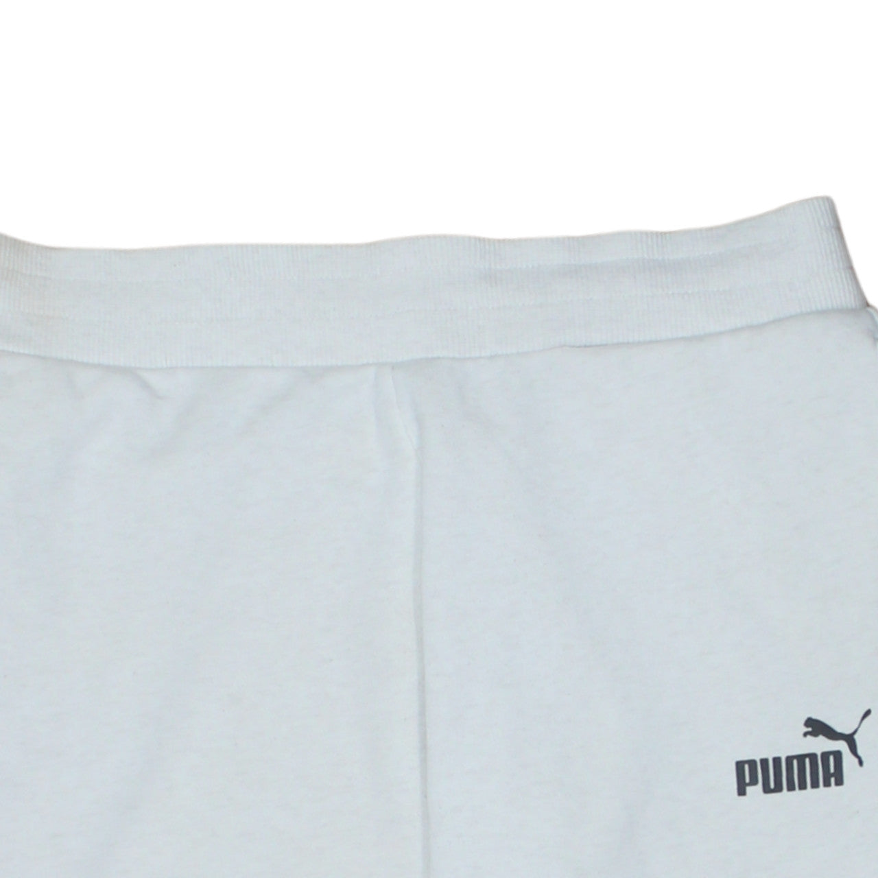 Puma Men White Jogger Sweatpants M Regular Fit Elastic Waist