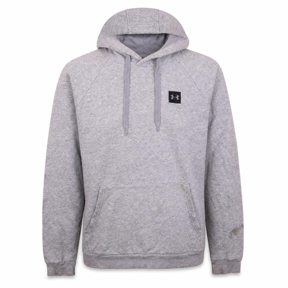 Under Armour Men's Grey Pullover Hoodie M Regular Fit Fleece