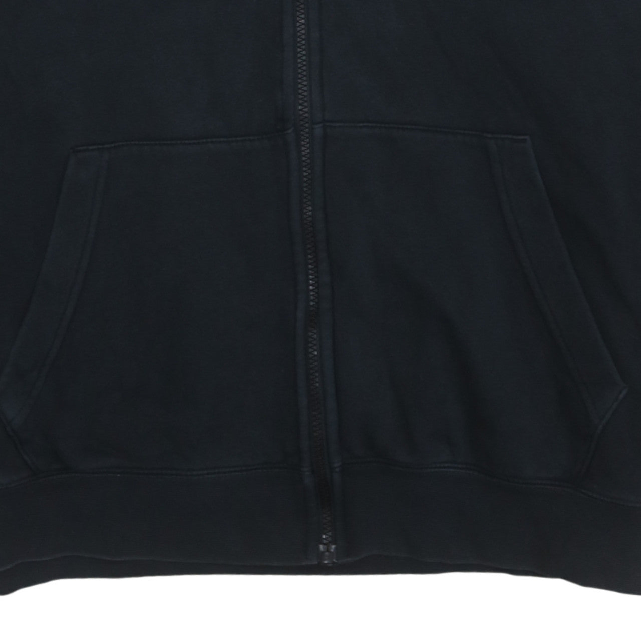 Nike Men's Black Full Zip Hoodie XL Logo Fleece Sweatshirt