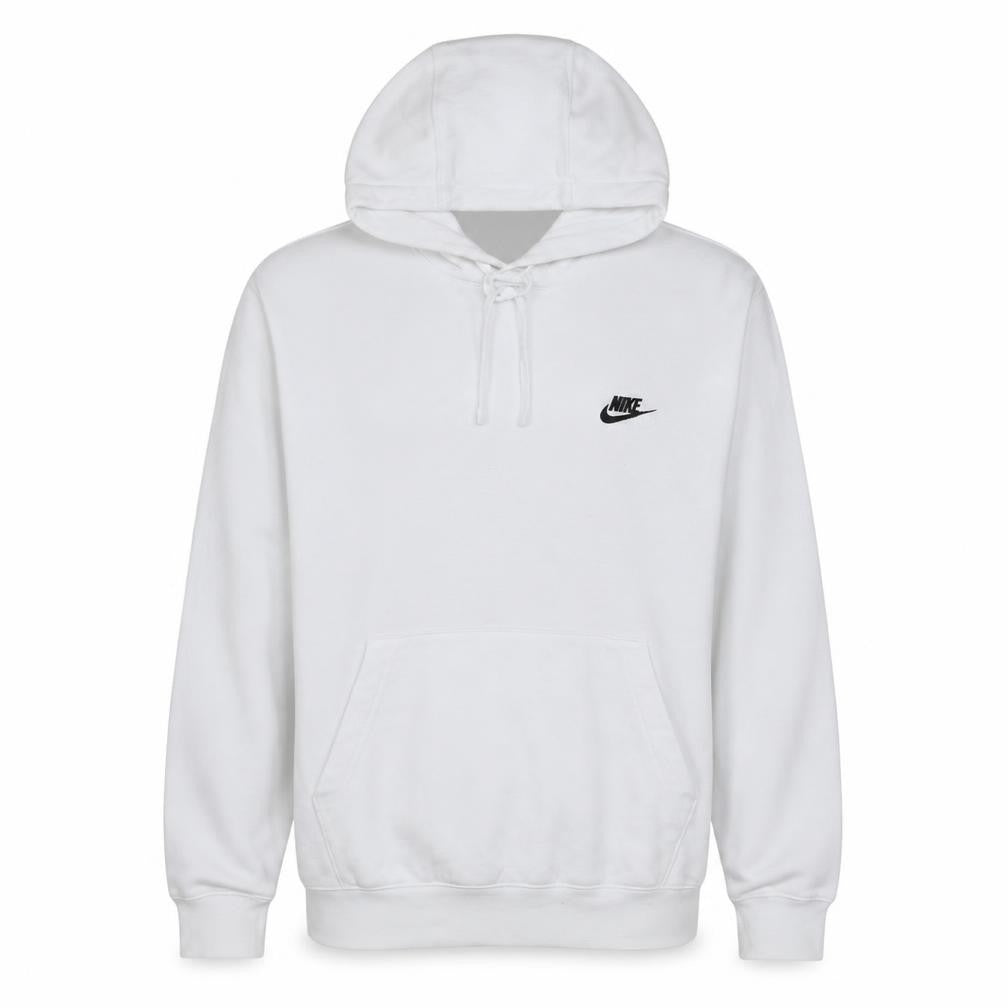Nike Men's White Pullover Hoodie Size S Lightweight Fleece
