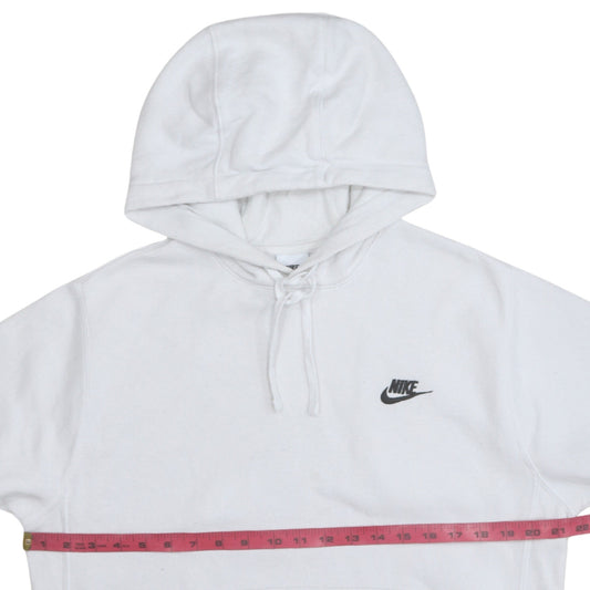 Nike Men's White Pullover Hoodie Size S Lightweight Fleece