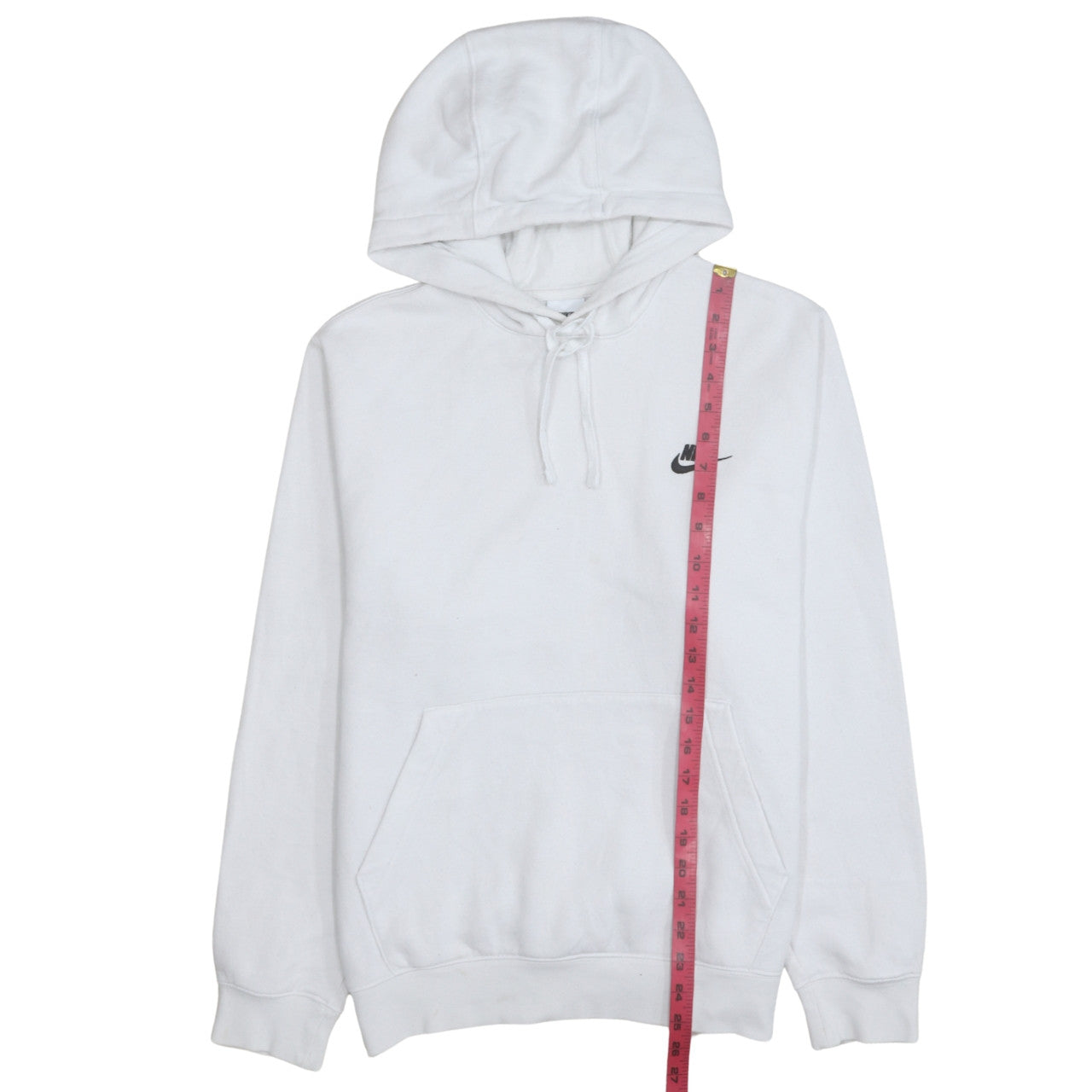 Nike Men's White Pullover Hoodie Size S Lightweight Fleece