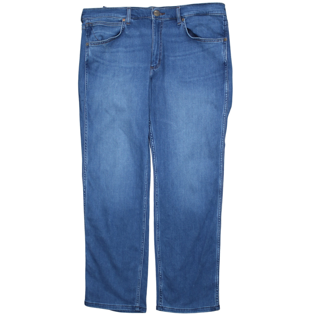 Wrangler Womens Blue Greensboro Regular Straight Jeans Size 20