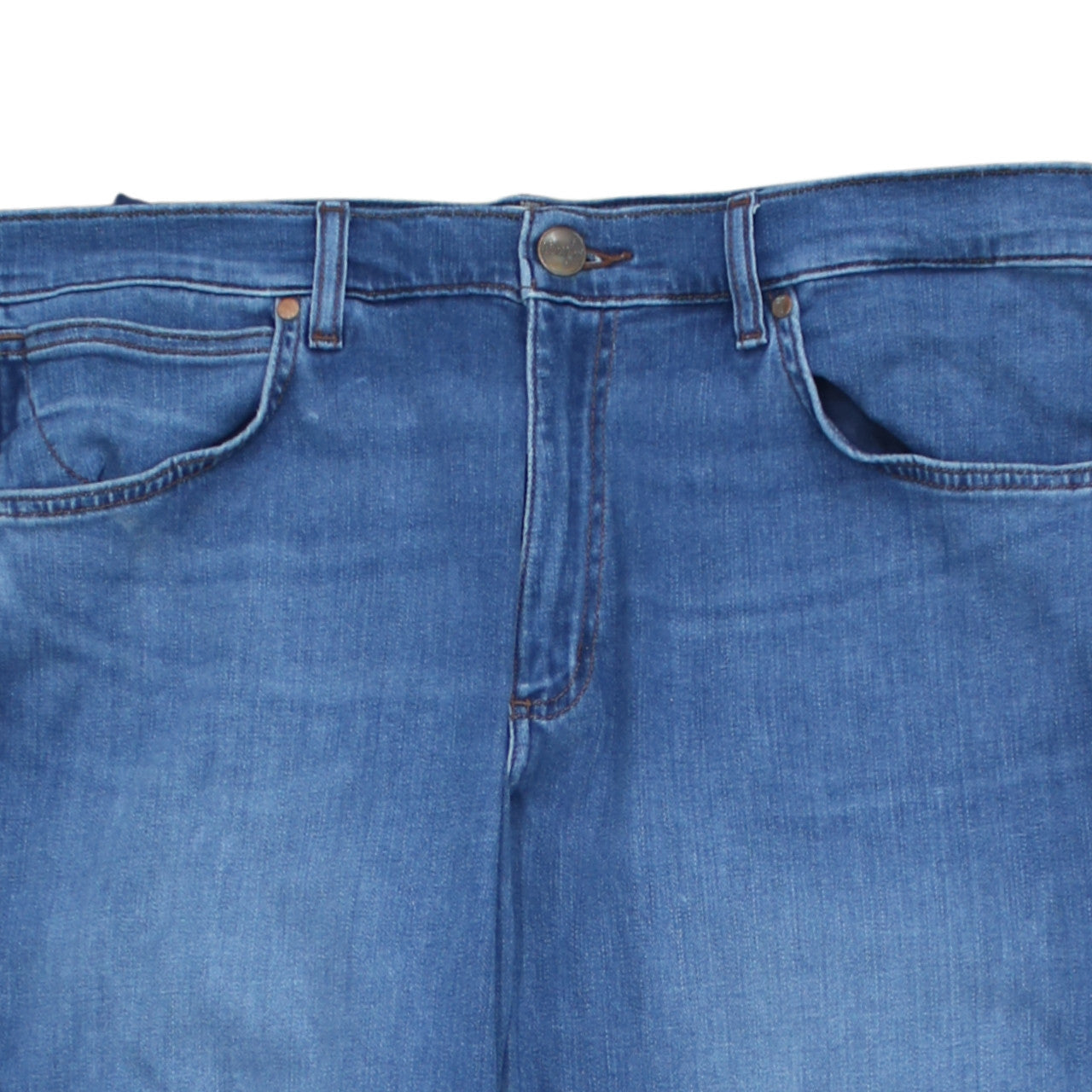 Wrangler Womens Blue Greensboro Regular Straight Jeans Size 20