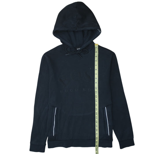 Hugo Boss Men's Black Pullover Hoodie Size S Logo Design