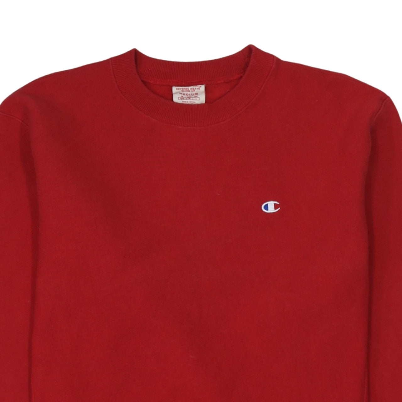 Champion Men's Red Reverse Weave Crew Neck Pullover Sweatshirt M