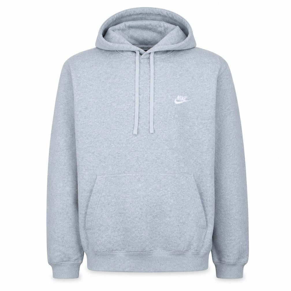 Nike Men's Grey Pullover Hoodie Size L Fleece Sweatshirt
