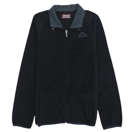 Kappa Women Black Fleece Full Zip Jacket Medium