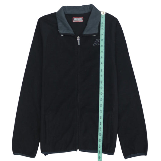 Kappa Women Black Fleece Full Zip Jacket Medium