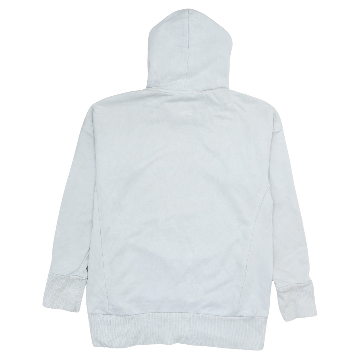 Adidas Womens Light Grey Pullover Hoodie XS Casual Logo Sweatshirt