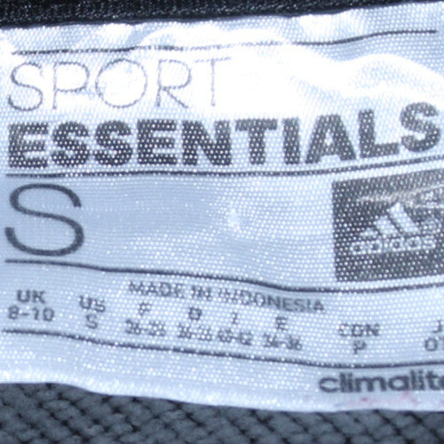 Adidas Women Black Full Zip Hoodie S 8-10 Sport Essentials Climalite