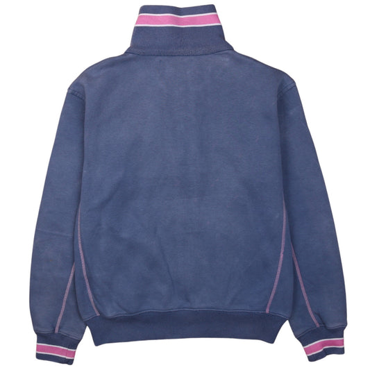 Kappa Men's Blue Full Zip Sweatshirt Small Regular Fit High Neck