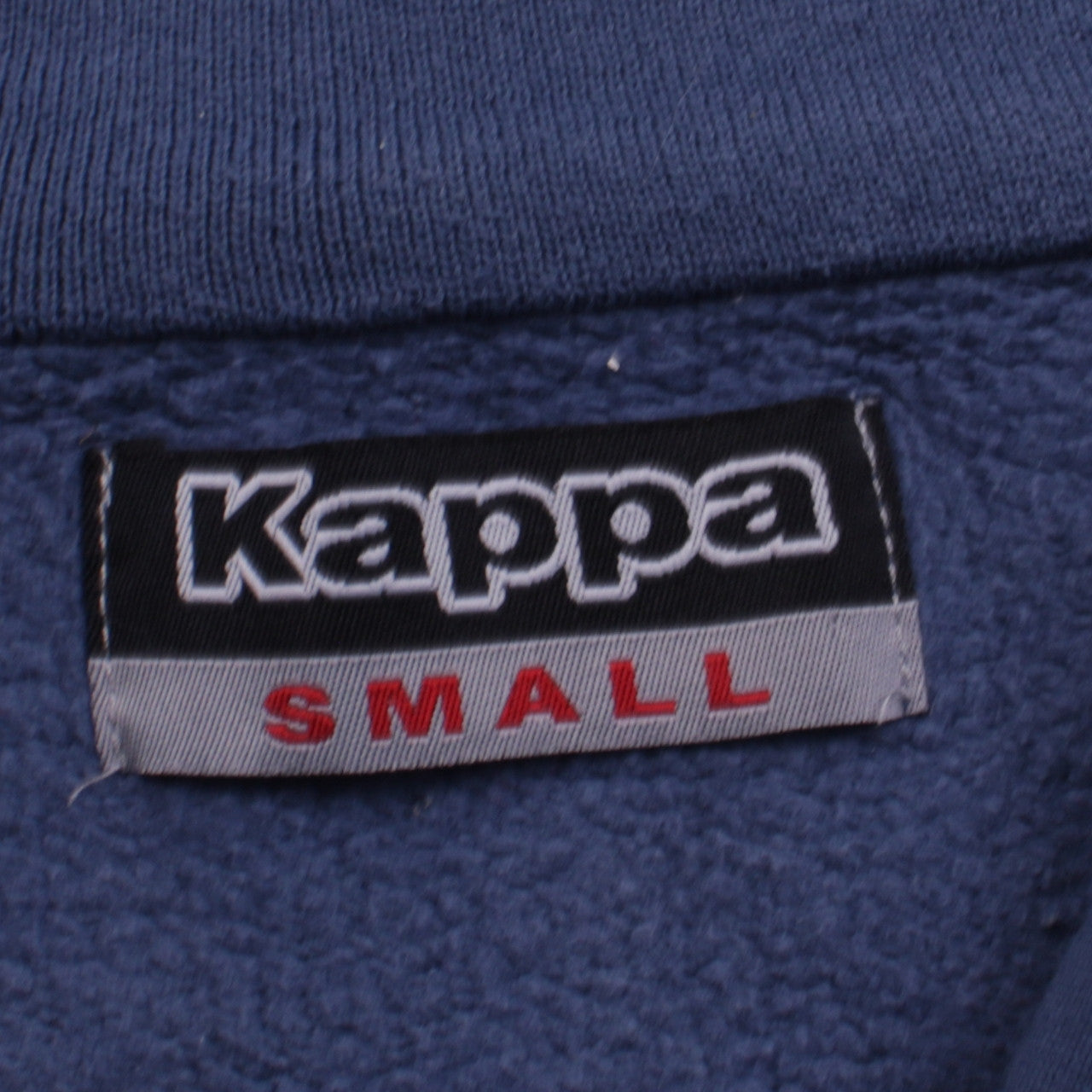 Kappa Men's Blue Full Zip Sweatshirt Small Regular Fit High Neck