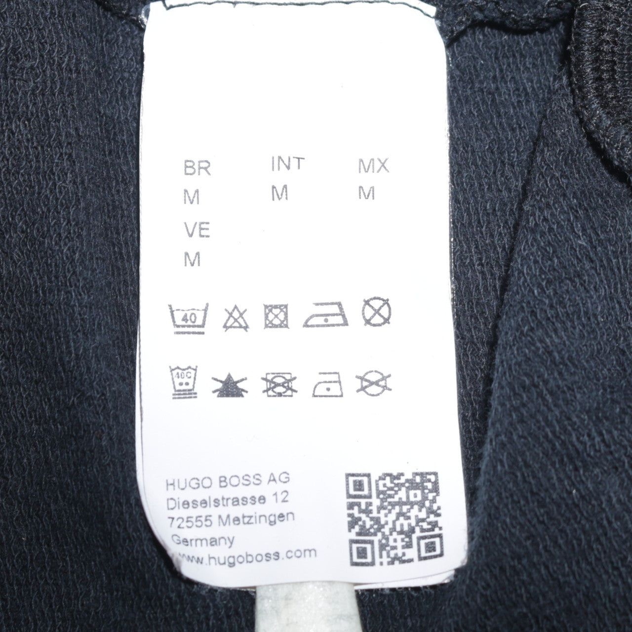 Hugo Boss Men's Black Full Zip Hooded Sweatshirt Size M