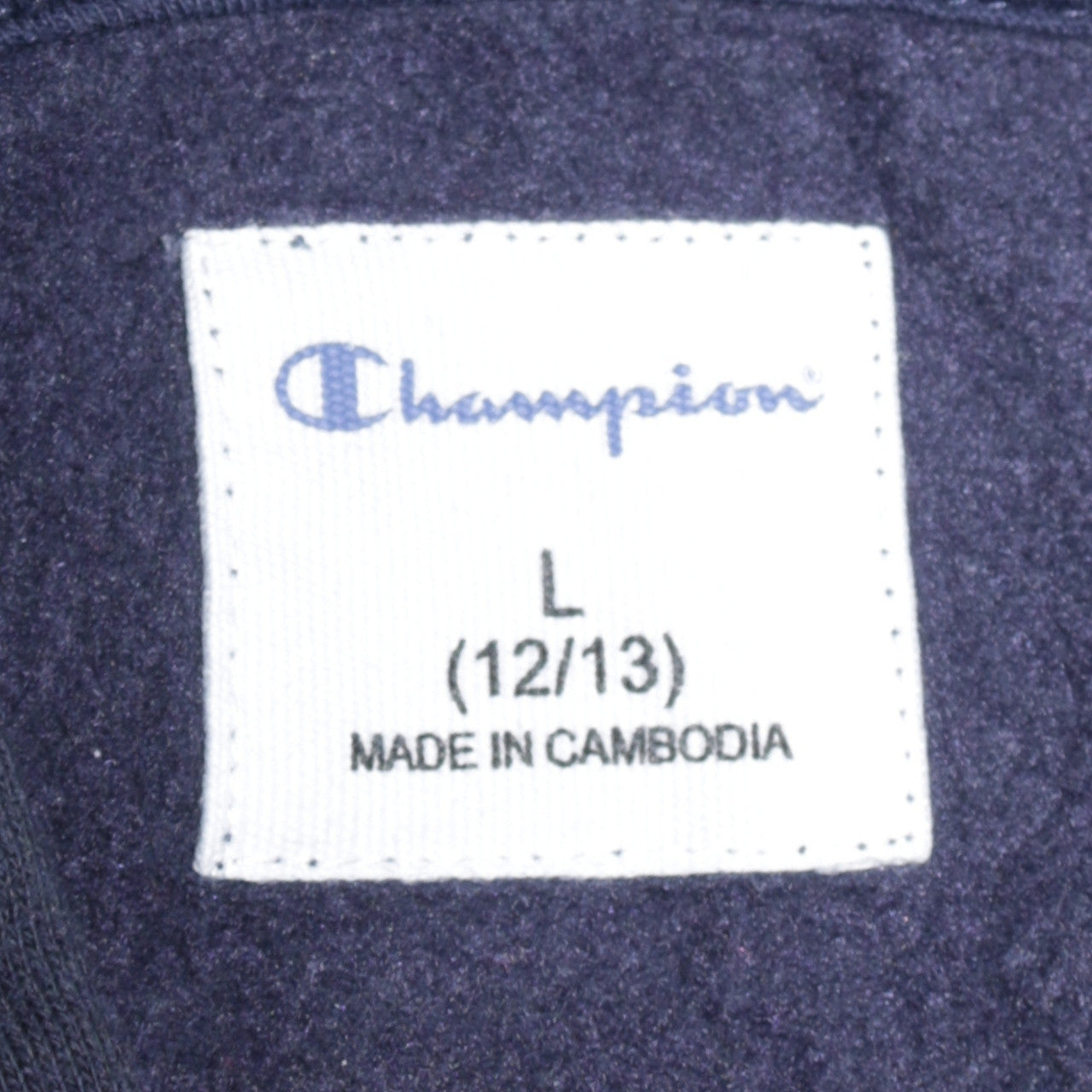 Champion Boys Navy Hoodie Size 12-13 Years Pullover Cotton Blend
