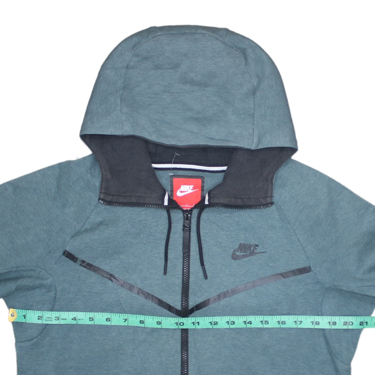Nike Men's Green Full Zip Hoodie Size S Regular Fit