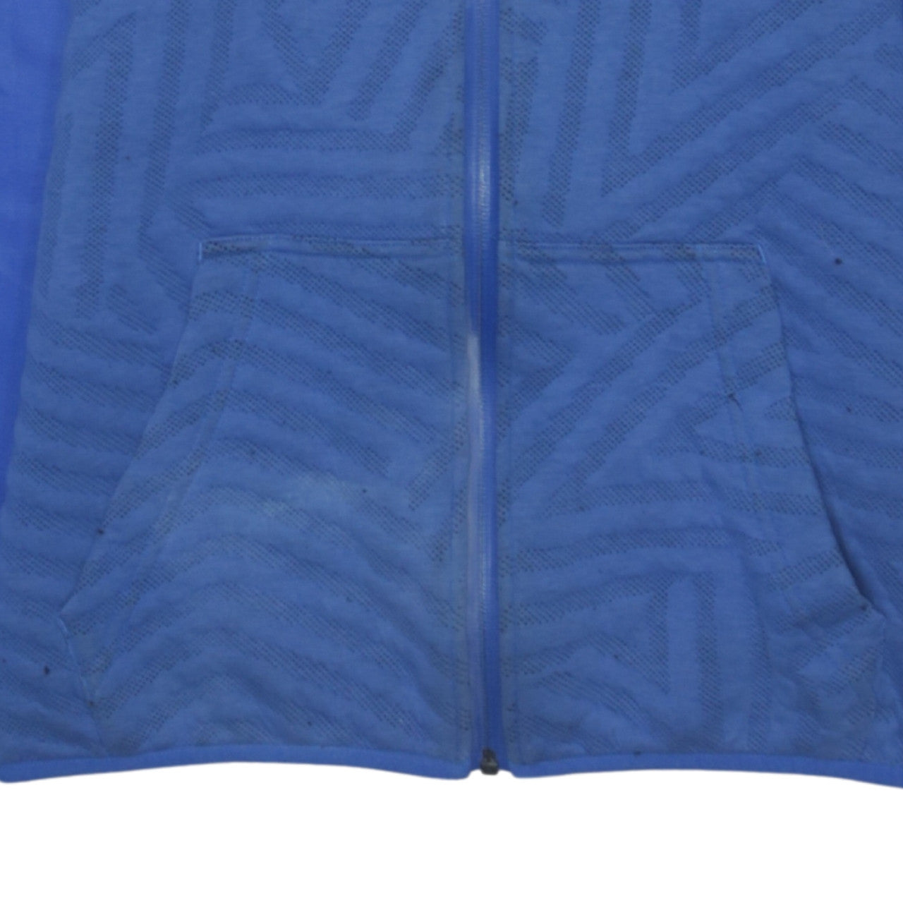 Adidas Boys Blue Full Zip Messi Hoodie Size 13-14 Years with Logo Print