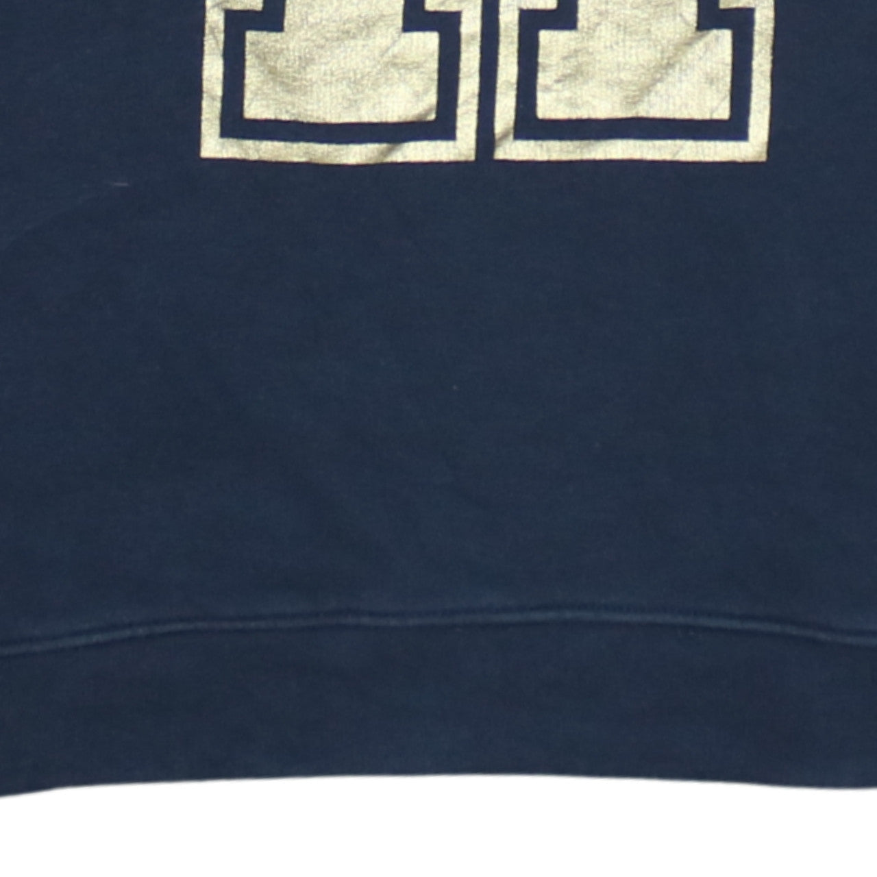 Tommy Hilfiger Women Blue Gold Logo Pullover Sweatshirt Size S