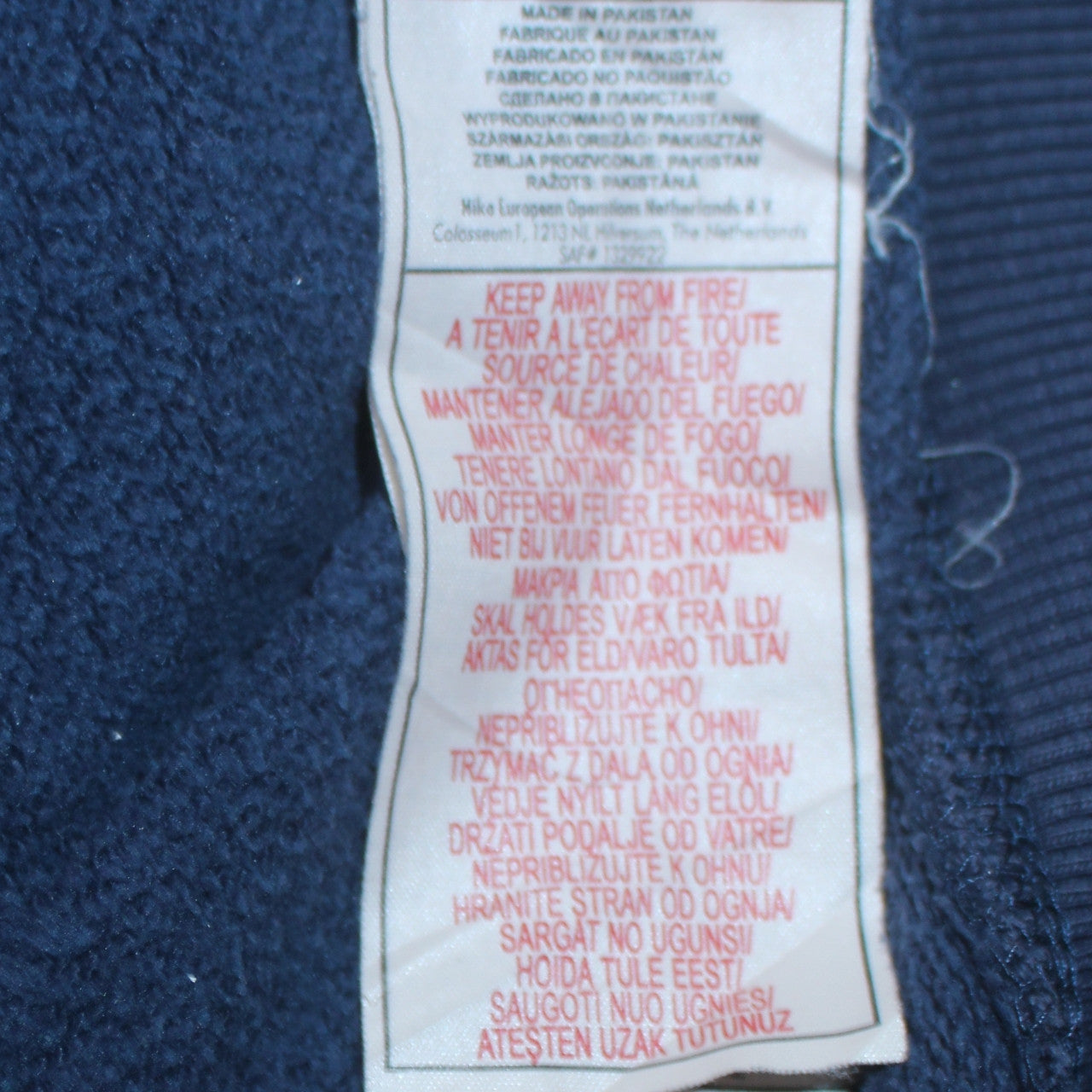 Nike Men's Blue L Crew Neck Pullover Sweatshirt