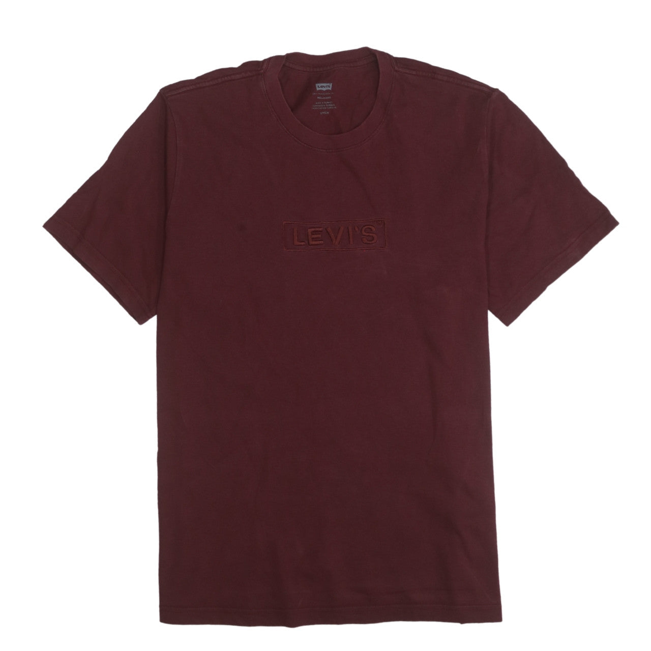 Levi's Men's Brown Relaxed Fit Cotton Crew Neck T-Shirt Size S