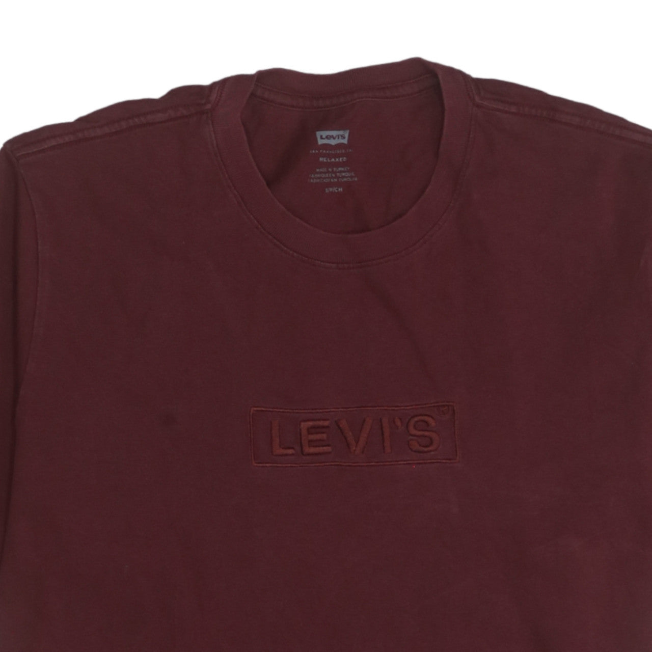 Levi's Men's Brown Relaxed Fit Cotton Crew Neck T-Shirt Size S