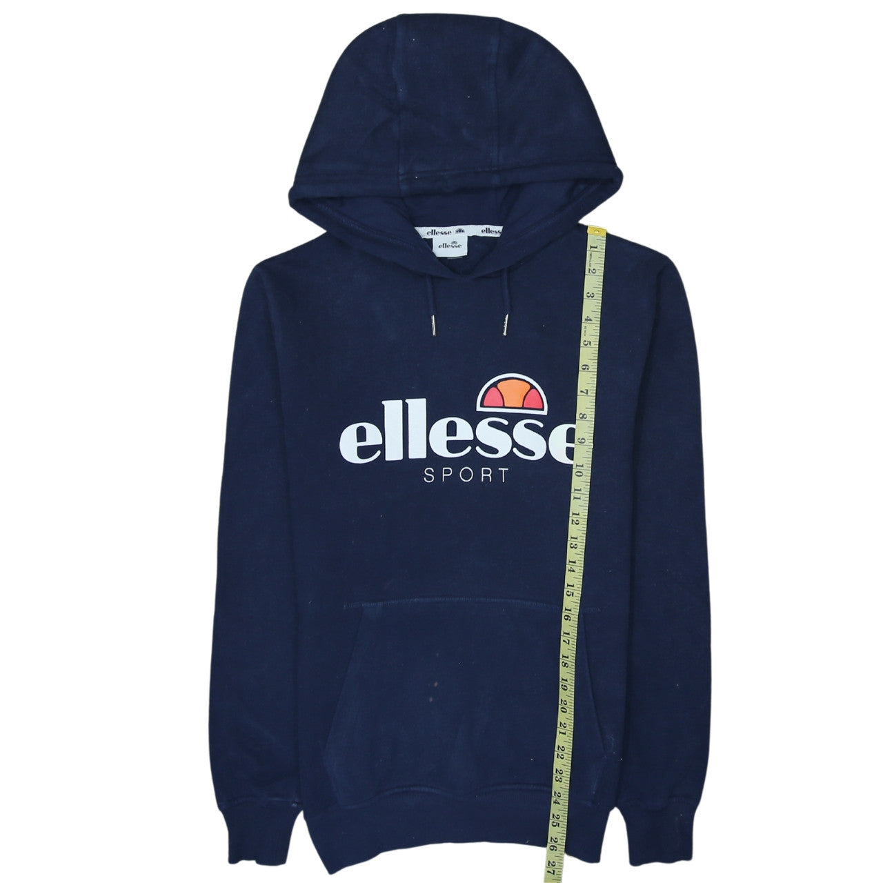 Ellesse Women’s Navy Blue Pullover Hoodie Size M Cotton Blend Sport Style