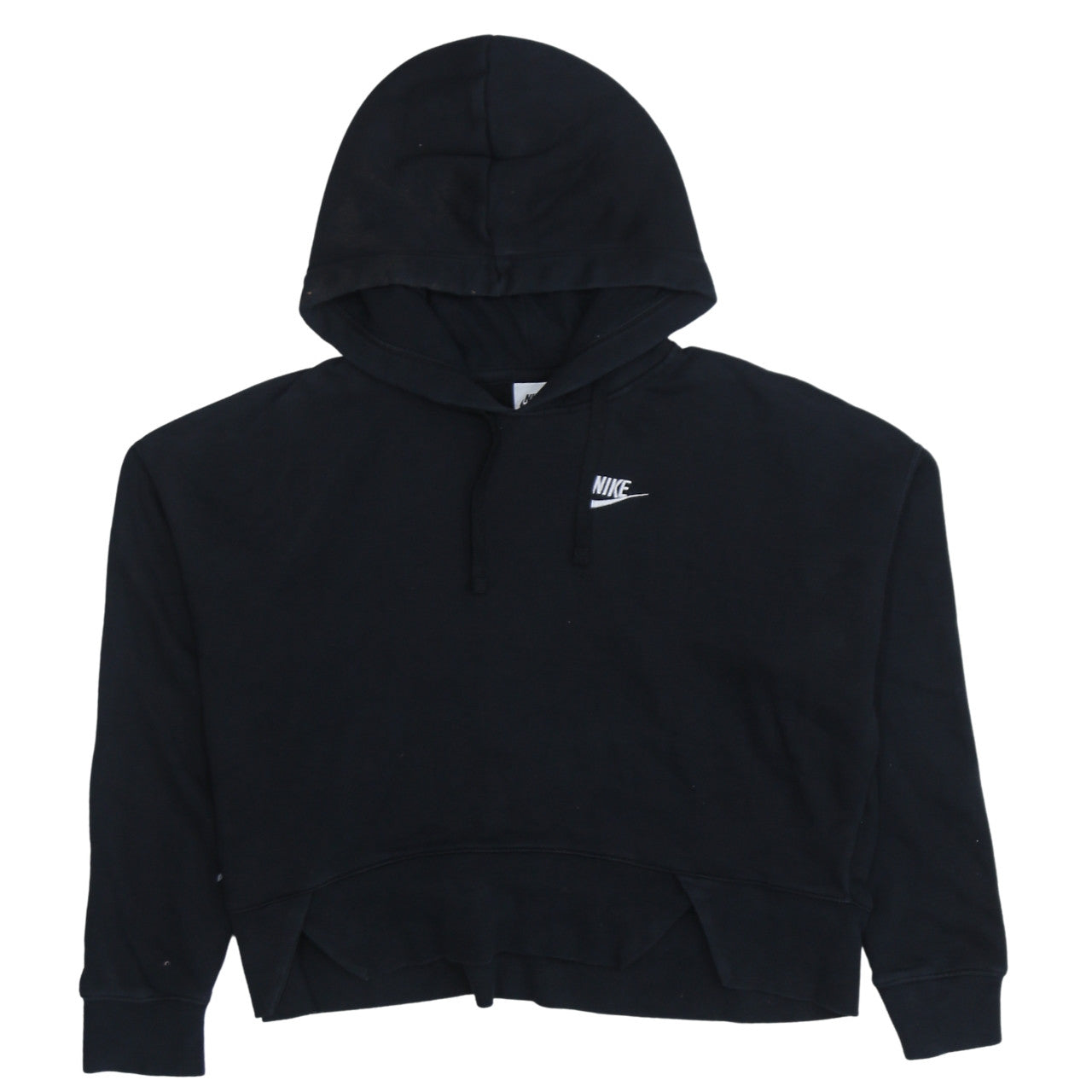 Nike Womens Black Pullover Hoodie XS Cotton Blend Classic Fit