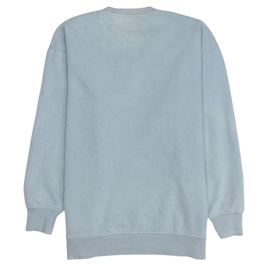 Diesel Women’s Blue Cotton Blend Logo Sweatshirt Size L