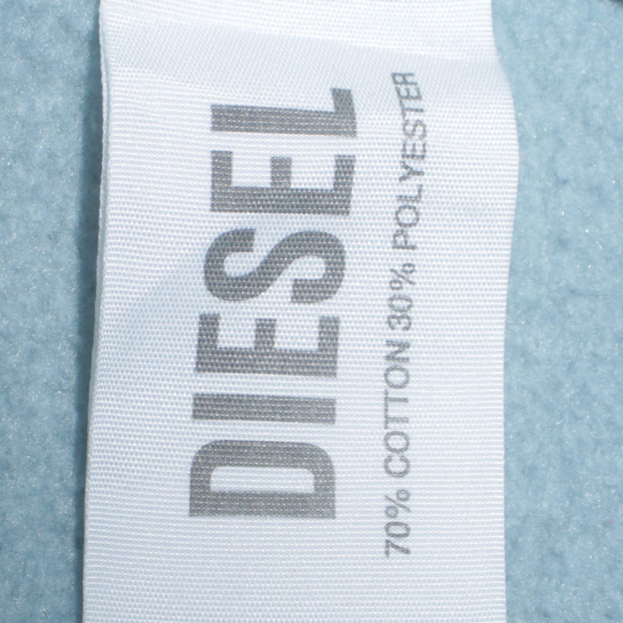Diesel Women’s Blue Cotton Blend Logo Sweatshirt Size L