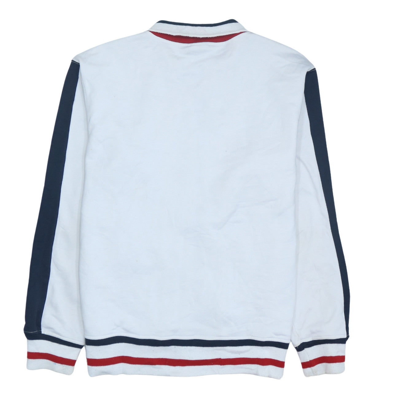 Diesel Men's White XL Full Zip Embroidered Logo Sweatshirt