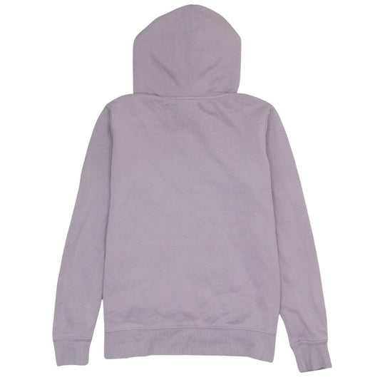 Reebok Womens Purple Pullover Hoodie Medium Cotton Blend Logo Gymwear
