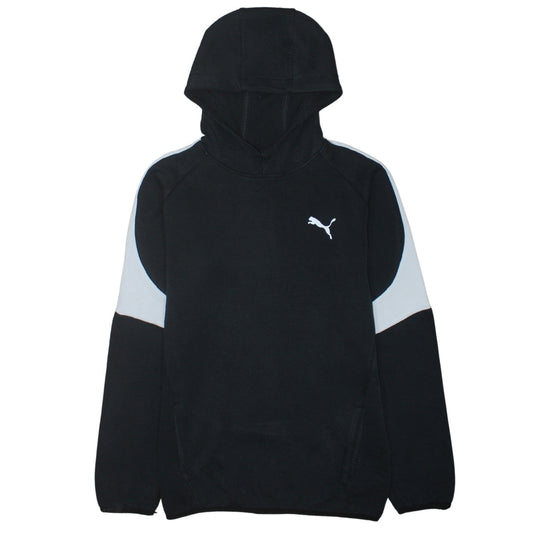 Puma Boys Black XXL 15-16 Years Pullover Hoodie with Logo Detail