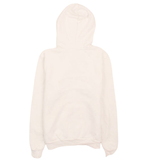 Puma Mens White Pullover Hoodie M Logo Graphic Fleece Sportswear