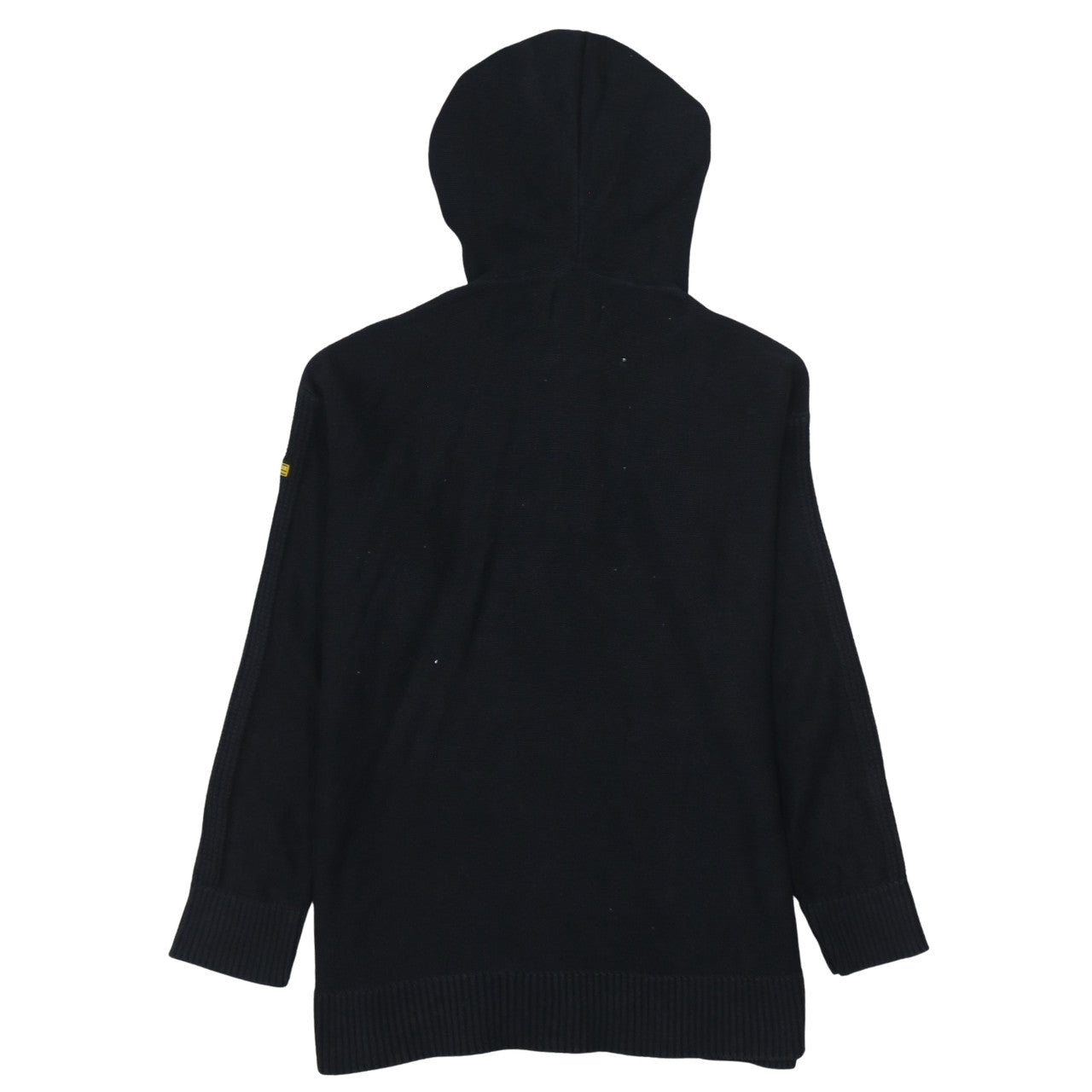 Barbour International Black Cotton Hooded Half Zip Men's Jumper S