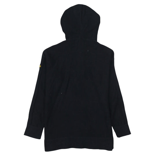 Barbour International Black Cotton Hooded Half Zip Men's Jumper S