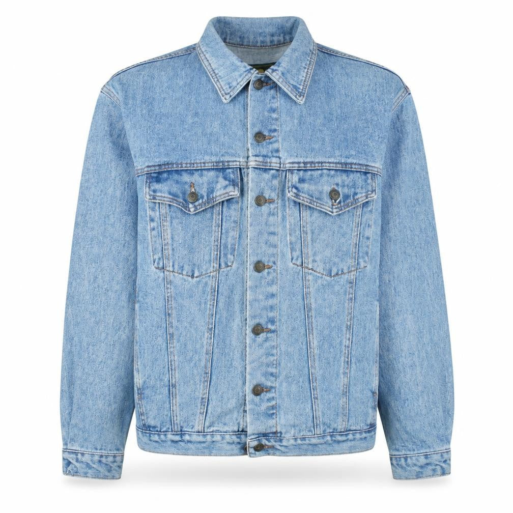 Rui Chuang Fashion Women Blue Denim Button Jacket XL